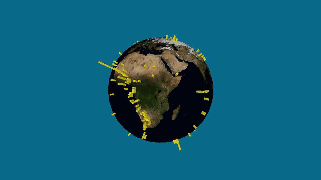 "3D Earthquake Data Visualization" code example