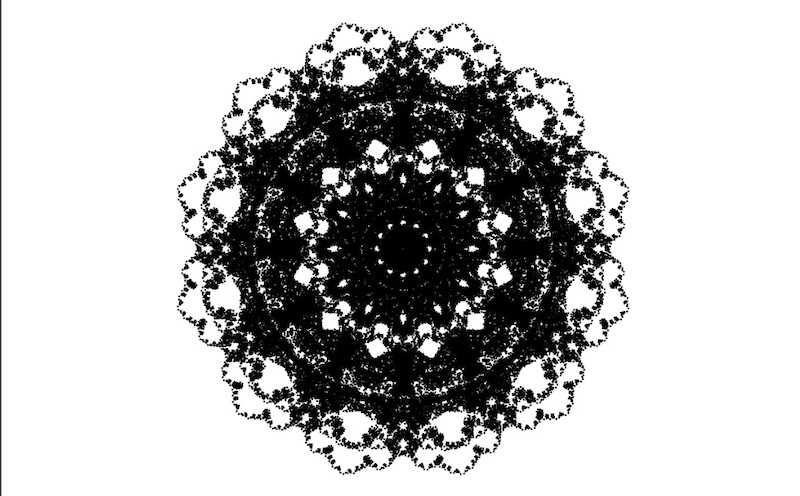 Custom Fractal Spirograph in p5