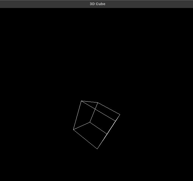 3D Cube in C with SDL